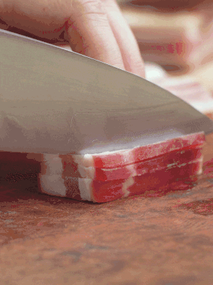 金字淡咸肉切絲。